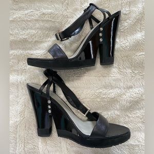 Nine West black heels size 7
